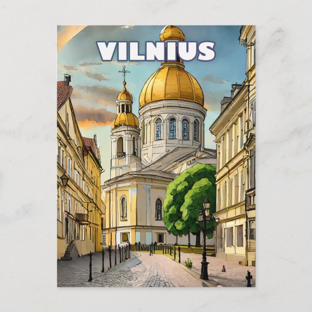 Vilnius, cœur battant de la Lituanie Vykort (Framsida)