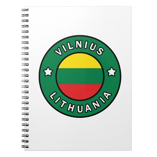 Vilnius Litauen Anteckningsbok (Framsidan)
