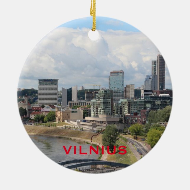 Vilnius Litauen Circle Ornament (Baksidan)
