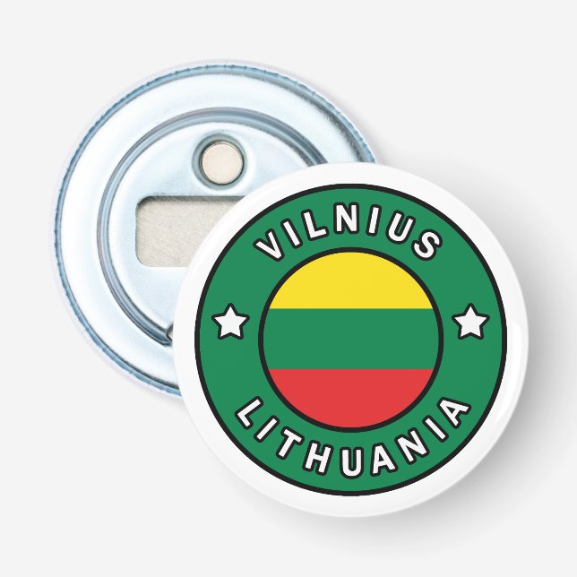Vilnius Litauen Flasköppnare (Framsidan)