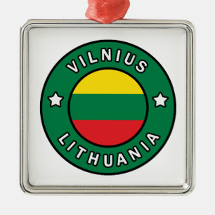 Vilnius Litauen Julgransprydnad Metall