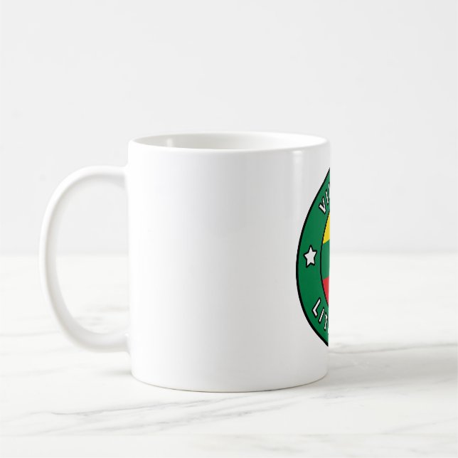 Vilnius Litauen Kaffemugg (Vänster)