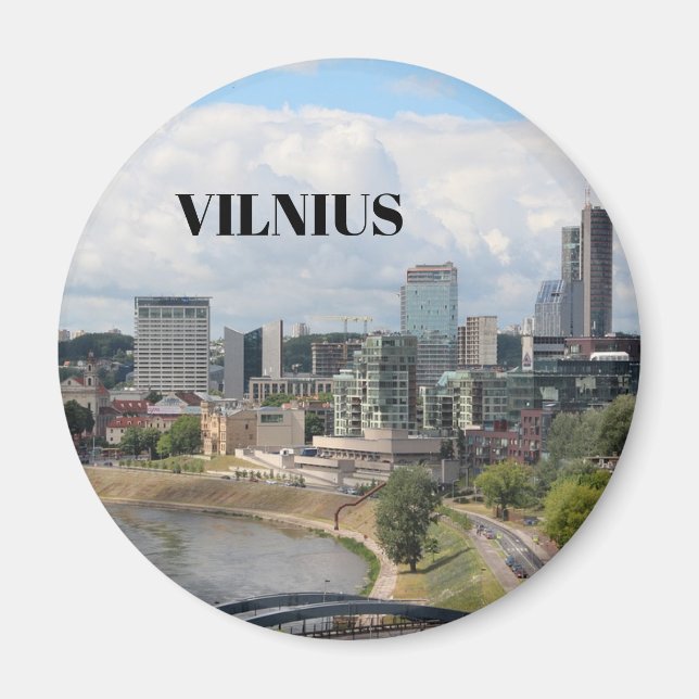 Vilnius Litauen Kitchen Magnet (Framsidan)
