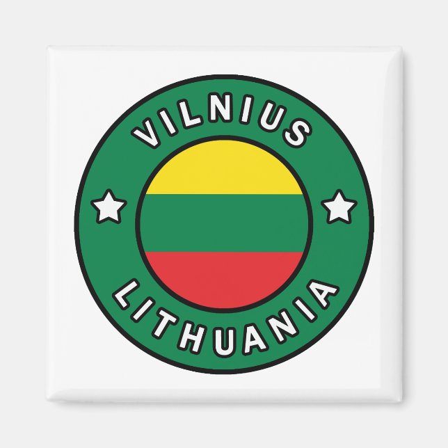 Vilnius Litauen Magnet (Framsidan)