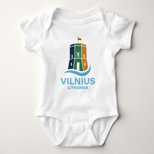 Vilnius Litauen T Shirt (Framsida)