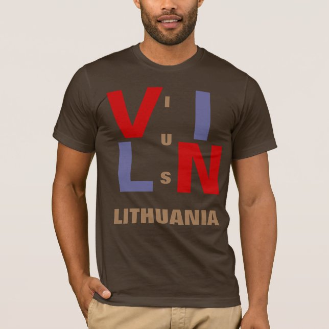 VILNIUS LITAUEN T SHIRT (Framsida)