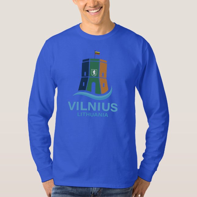 Vilnius Litauen T Shirt (Framsida)