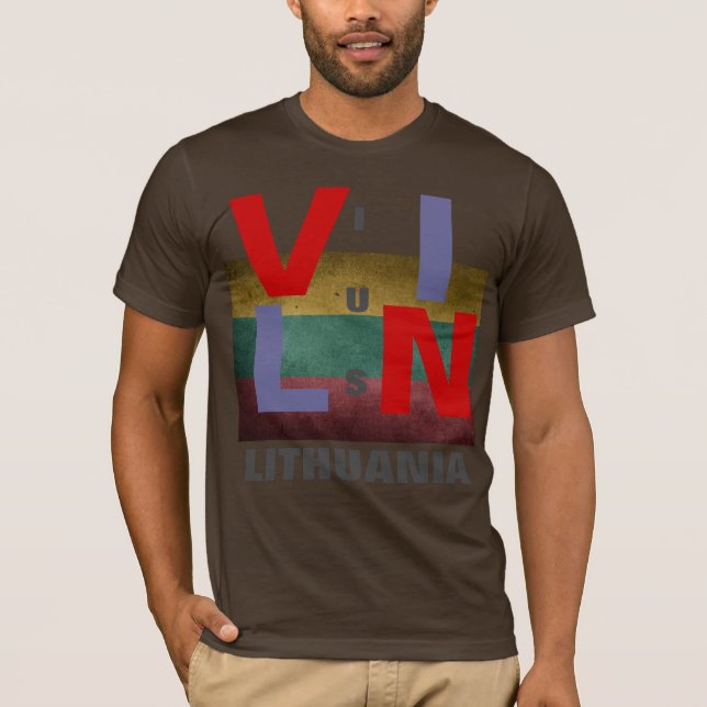 VILNIUS LITAUEN T SHIRT (Framsida)