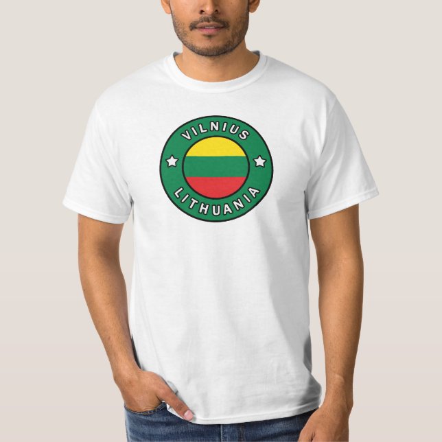 Vilnius Litauen T Shirt (Framsida)