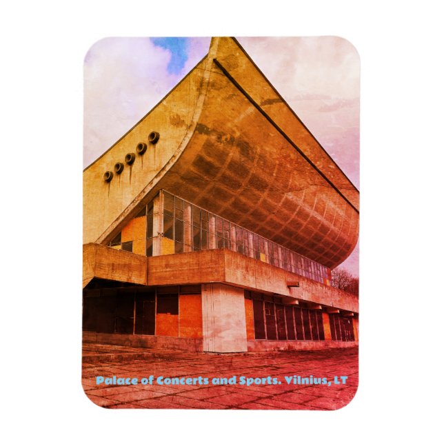 Vilnius, LT Soviet Palace of Concerts & Sports Magnet (Vertikal)