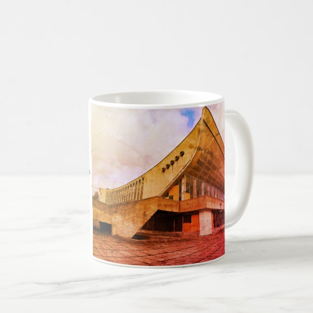 Vilnius, LT Sovjetiska konserthuset och sportpalat Kaffemugg (Framsida höger)