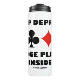 Vilolägd Bridge Player Inside Card Kostym