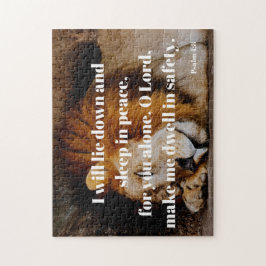 Viloläge i säkerhetspalm 4 bibelverse pussel