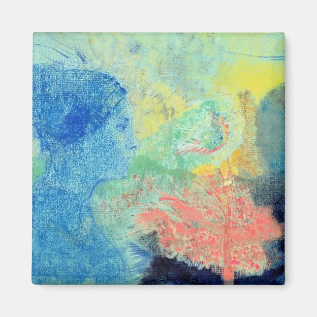 Vilolägesskuggor (pastellkrita på papper magnet (Framsidan)