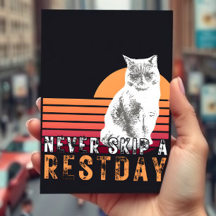Vilor dag Distressed Katt Design Stil Vykort