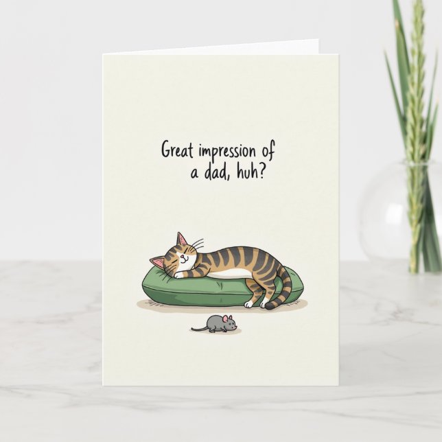 Vilor Katt Fars Dag Kort (Framsida)