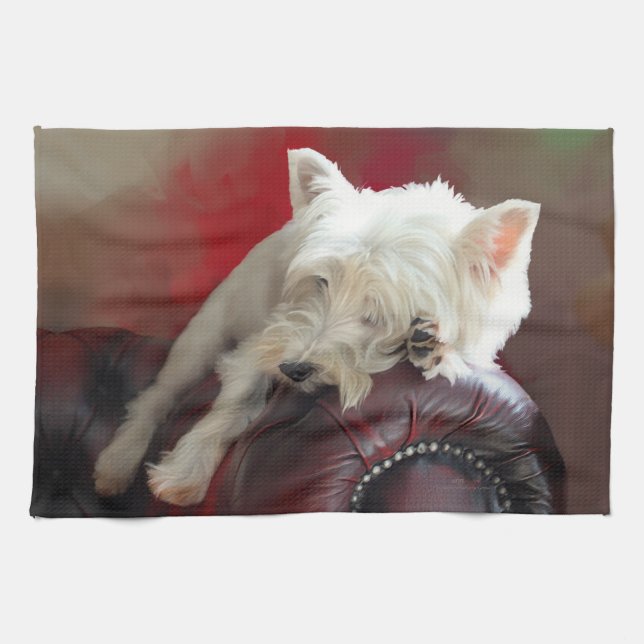 Vilor Westie Kökshandduk (Horisontell)
