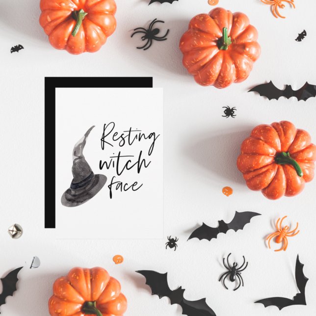Vilottsiktsansikte | Glad Halloween | Roligt citat Julkort (Skapare uppladdad)