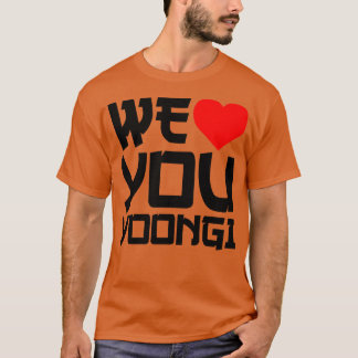 ViLoveYouYoongi Vi Kärlek You Yoongi T Shirt