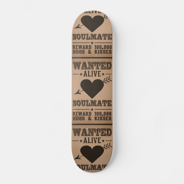 VILSELEVANDE: SOULMATE-SKateboard Skateboard Bräda 20 Cm (Framsida)