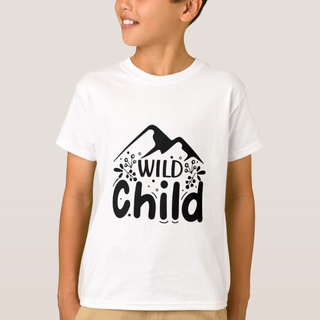Vilt barn t shirt (Framsida)