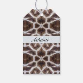 Vilt Elegant | Personlig Safari Girafftryck Presentetikett