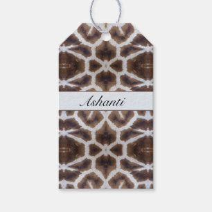 Vilt Elegant   Personlig Safari Girafftryck Presentetikett