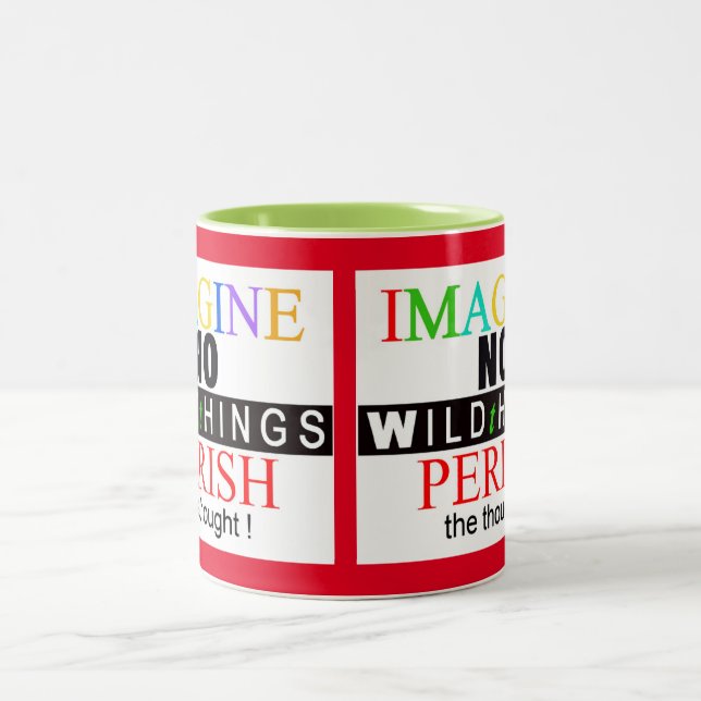 Vilt - IMAGINE - Endangångna djur - Två-Tonad Mugg (Center)