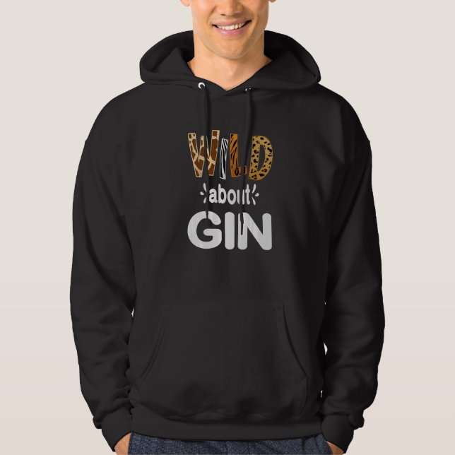 Vilt om Gin Gin-drickande Hoodie (Framsida)