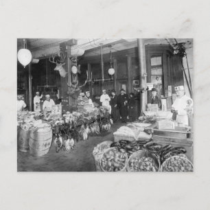 Vilt & Seafood Market, 1895 Vykort