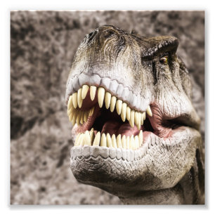 Vilt T-Rex huvud Fototryck