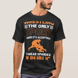Viltfångarspandex i Wrestler T Shirt