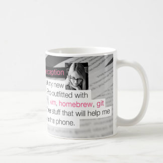 Vim, hembrygd och git kaffemugg