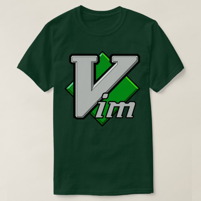 Vim Text Editor T Shirt (Design framsida)