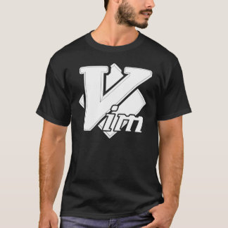 Vim Vi IMlevWhite Logotyp-skript Text T-Shirt Cla