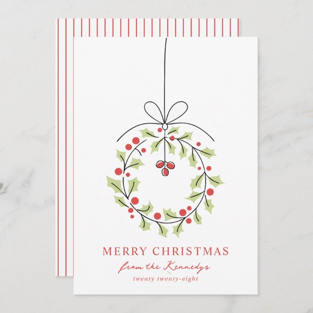 Vimistisk andedräkt jul julkort (Fram/baksida)