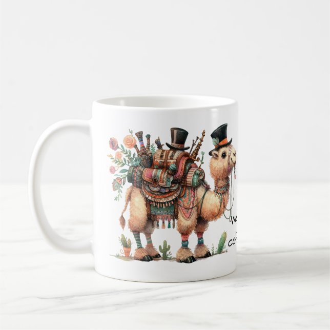 Vimistisk kamel Onsdag Hump Day Kaffemugg (Vänster)