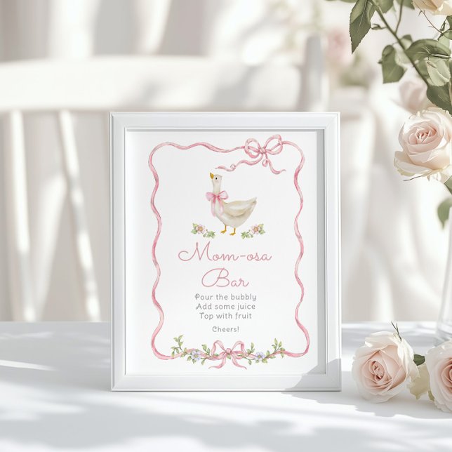 Vimistiskt Fånig är rosa buske Momosa Pub Poster (Skapare uppladdad)