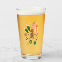 Vimistiskt julglas glaskopp