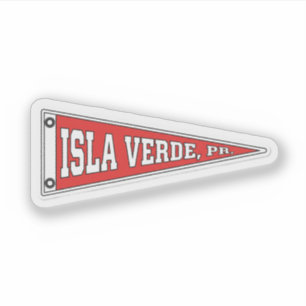 Vimpel för Isla Verde, Puerto Rico Klistermärken