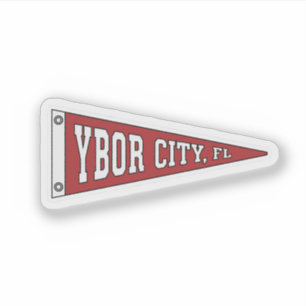 Vimpel för Ybor City - Florida Klistermärken