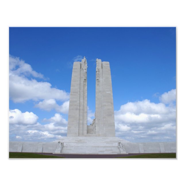 Vimy Ridge Krig Memorial Fototryck (Framsidan)