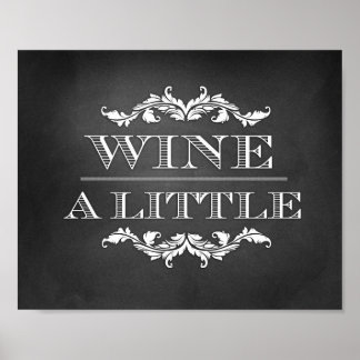 Vin a Little Bröllop eller Party Sign 8x10 Poster