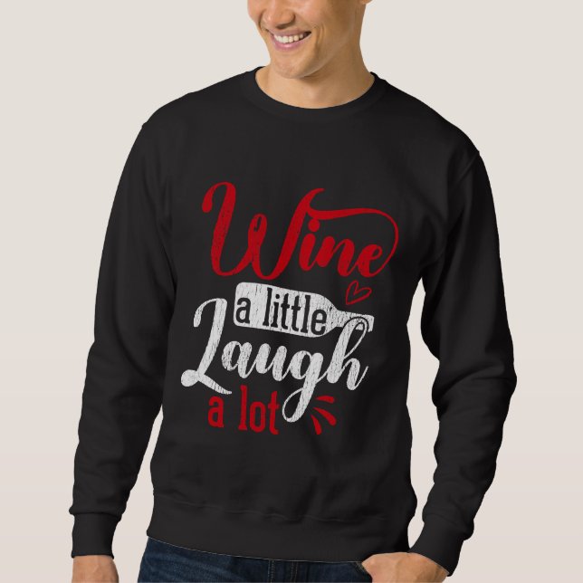 Vin A Little Laugh Lot Vin Lång Ärmad Tröja (Framsida)