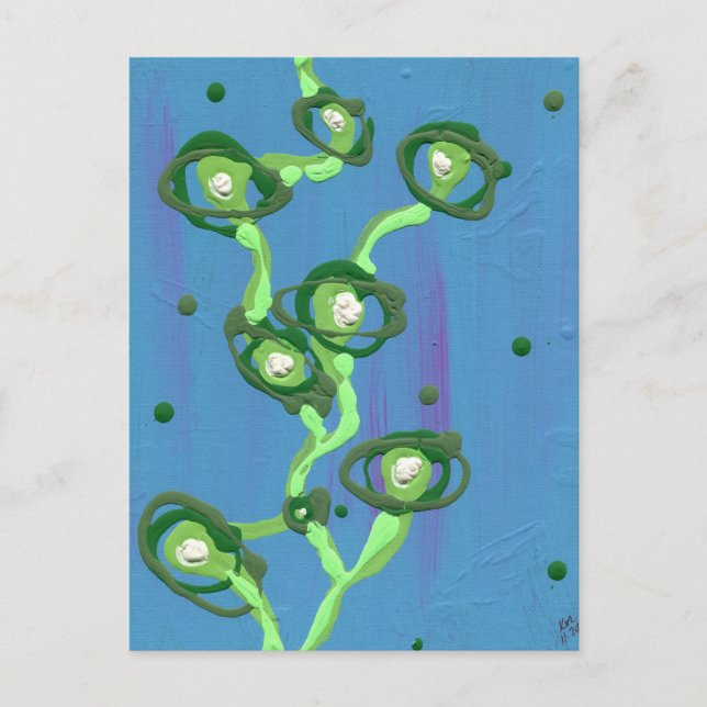 Vin - Abstrakt Art-målning Vykort (Framsida)