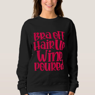 Vin Alcohol Drinker Wino Bra T Shirt