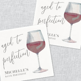 Vin Åldras till födelsedag Pappersservett