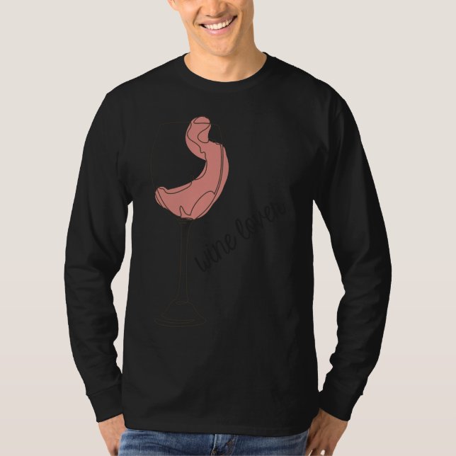 Vin Älskare 73 T Shirt (Framsida)