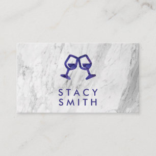 Vin Älskare Cheers   Druvor från Vin   Marble Visitkort