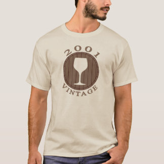 Vin Älskare födelsedag 2001 Vintage T Shirt